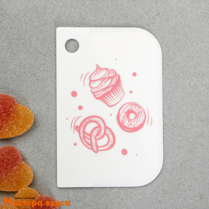 Шпатель-скребок пластиковый  в наборе 3 шт (11*8см/ 11*6см/ 10*7см), "Милый дом"