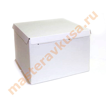 Короб для торта без окна 300*400*260 мм, белый, PASTICCIERE 