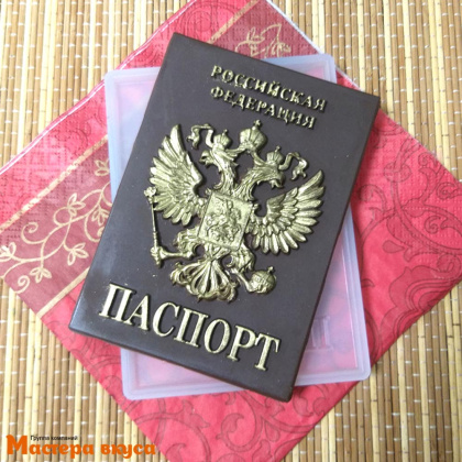 Молд силиконовый ПАСПОРТ, 12,5*8,8 см