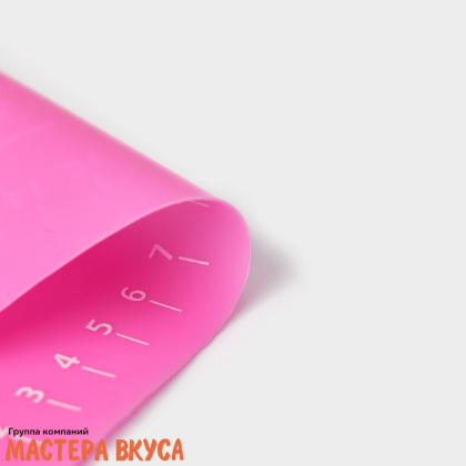 Коврик силиконовый с разметкой 28*26 см "Эрме"