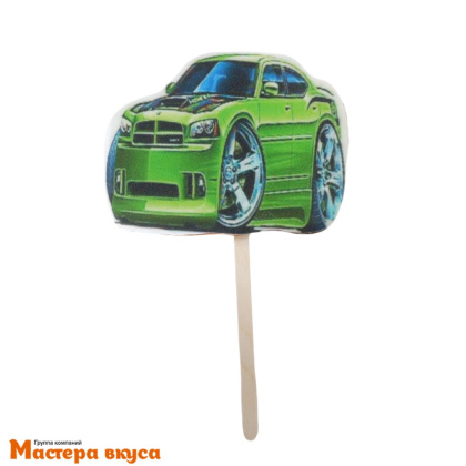 Топпер имбирный пряник "Машина спортивная,микс" , ~10*7,5 см, 55 гр