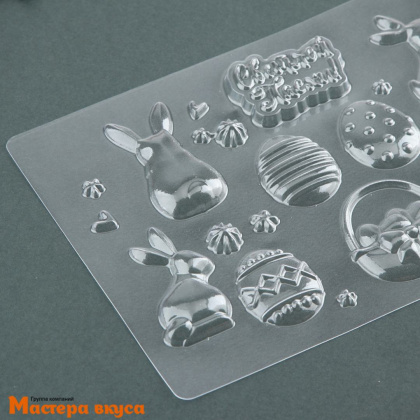 Форма для шоколада пластиковая (ХВ) СВЕТЛОЙ ПАСХИ, 21*14 см