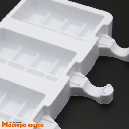 Форма для мороженого силиконовая (эскимо) ПЛИТКА, (4 ячейки) ячейка 9*5 см