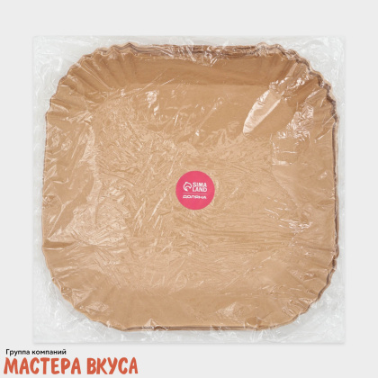 Форма для выпечки и аэрогриля d-16, h-4,5 см (пергамент), квадрат