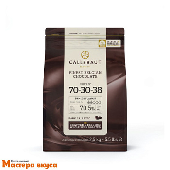 Шоколад Callebaut горький (70,5%) 70-30-38-RT-U71, 2,5кг