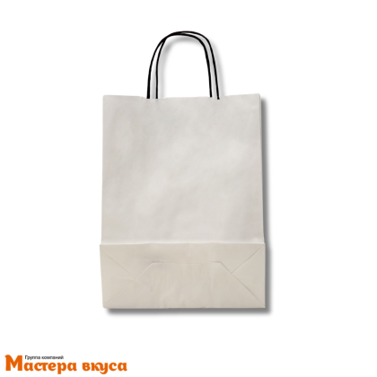 Пакет бумажный с ручками 250*110*320 мм, белый