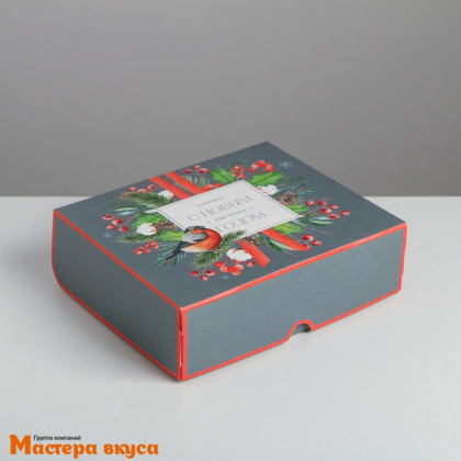 Упаковка для сладостей 17*20*6 см  (С Новым годом)