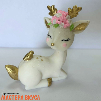 Фигурка из шок. глазури "Мама оленят", h~ 9 см 