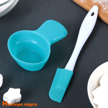 Набор кондитерский, Лопатка (18*2,5 см) + Миска (55 мл)