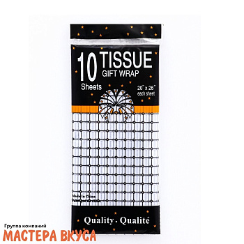 Бумага упаковочная тишью "Шарм", 50*66 см (упак 5 листов) 