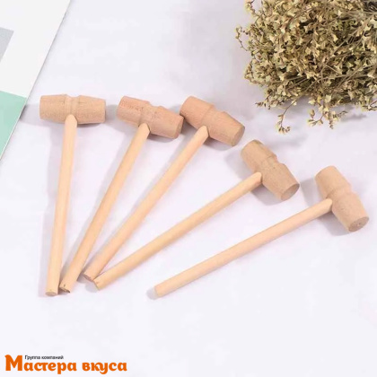 Молоточек деревянный для шоколада и шоколадной бомбы, 14 см