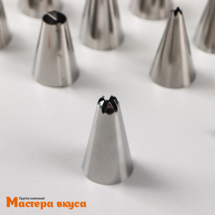 Набор кондитерских насадок (наконечников) для декорирования (42 шт), d-1,7см h-3,6см + адаптер