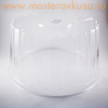 Контейнер круглый,  D200  h110 мм (комплект дно БЕЛОЕ/крышка), УК-296