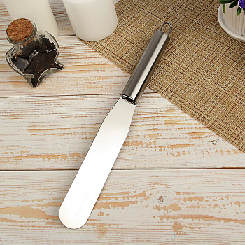 Палета прямая металлическая 15,5 см (спатула)