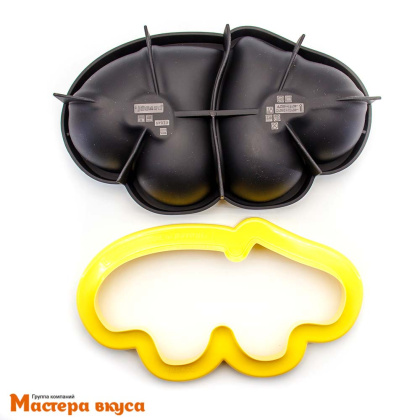 Форма силиконовая Pavoni ВЛЮБЛЕННЫЕ (форма+вырубка) 1200мл, (Италия)