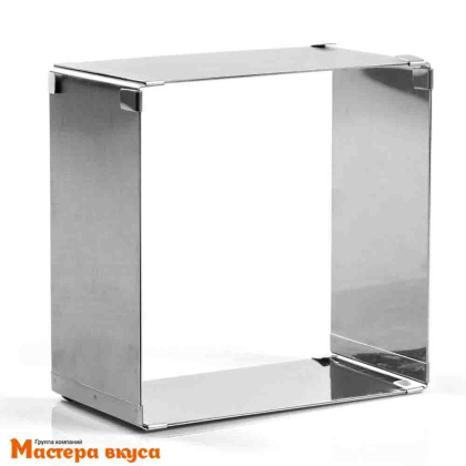 Форма раздвижная КВАДРАТ, Н- 8,5см, L~16-28см (нерж.сталь)