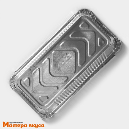 Форма алюминевая одноразовая Прямоугольная 21,7*11,2 см h-5,4 см (900 мл) 