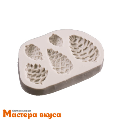 Молд силиконовый ШИШКИ 5в1, ~10*7 см