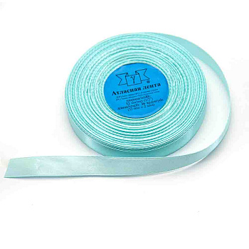 Лента атласная, МЯТНАЯ, 12мм, ~33м