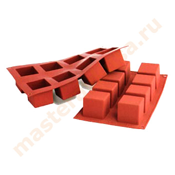 Форма силиконовая SiliconFlex КУБ БОЛЬШОЙ, ячейка 50*50 мм (8 ячеек), (Италия)