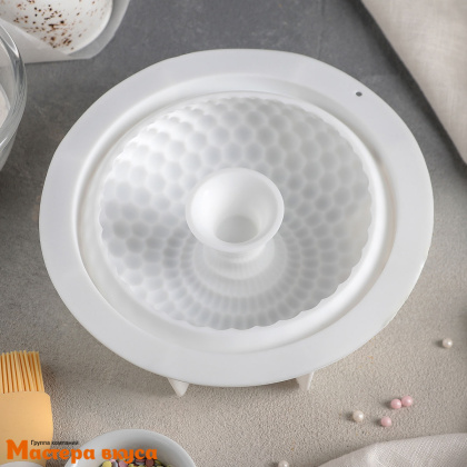 Форма силиконовая, для муссовых десертов СНЕЖНАЯ ГОРА, 15,8*5,5 см