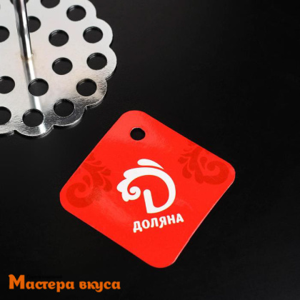 Толкушка "Деревенька. Цветочек", деревянная ручка, 23*7 см