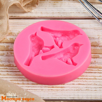 Молд силиконовый ПТИЦЫ 3в1, 6*5,5*1,1 см