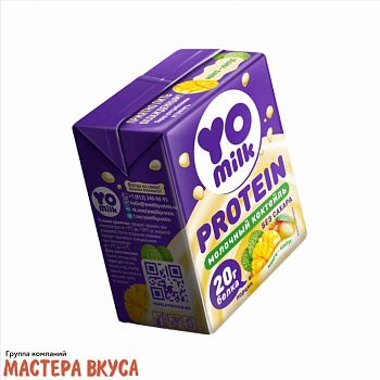 Коктейль молочный ультрапастериз. "Yomilk Protein", МАНГО-КАКТУС 1.5%, 200 мл