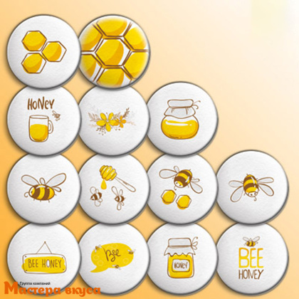 Сахарные медальоны МЕД, d-27мм 