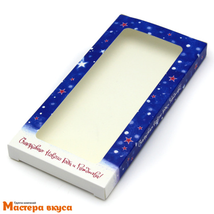 Упаковка для шоколадной плитки 180*90*14 мм  (Мишки на севере)