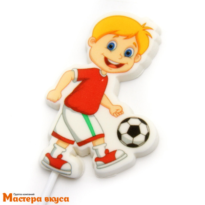 Топпер сахарный "Футболист", 9,5см