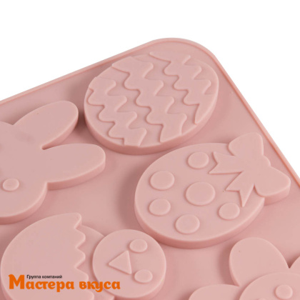 Форма для шоколада силиконовая  ПАСХАЛЬНАЯ, (12 ячеек) 23*16,5 см