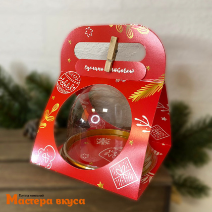 Упаковка - сумочка для купола 42,4*12 cм  НГ (Новогодний подарок)