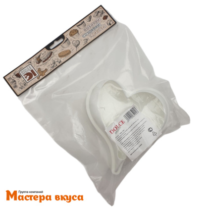 Форма силиконовая Dolce СЕРДЦЕ (моно), 16*17*6,3 см для муссовых десертов (Италия)