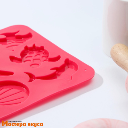 Форма для шоколада силиконовая  МОРСКАЯ ИСТОРИЯ, (13 ячеек) 23*16*0,5 см