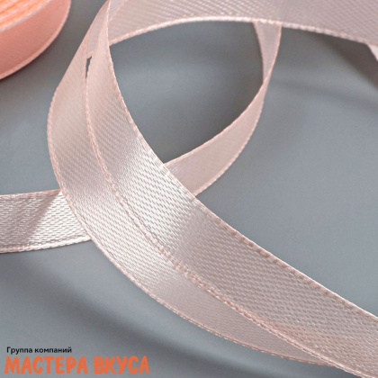 Лента атласная, РОЗОВАЯ (ПАСТЕЛЬ), 10мм, ~23м