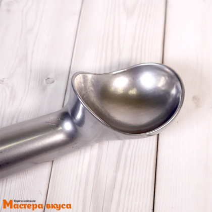 Ложка для мороженого металлическая, 50мл, 18,5 см (алюминий)