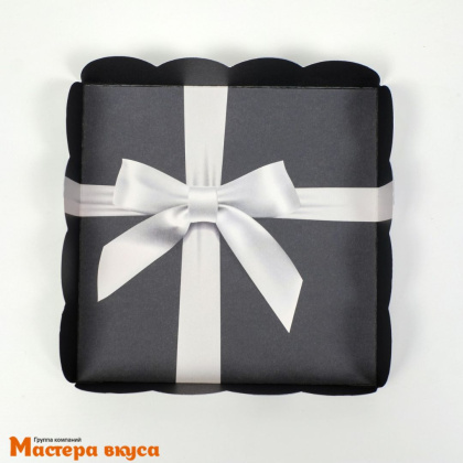 Упаковка для пряников и печенья с прозр. крышкой 120*120*30 мм  (Презент)