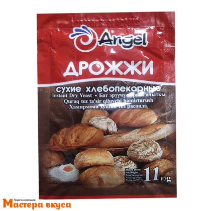 Дрожжи сухие инстантные быстродействующие "ANGEL" (в азотной среде), 11 гр