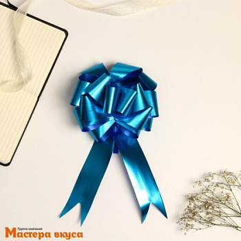 Бант-шар  ГОЛУБОЙ  (ш 5 см) d~15 см