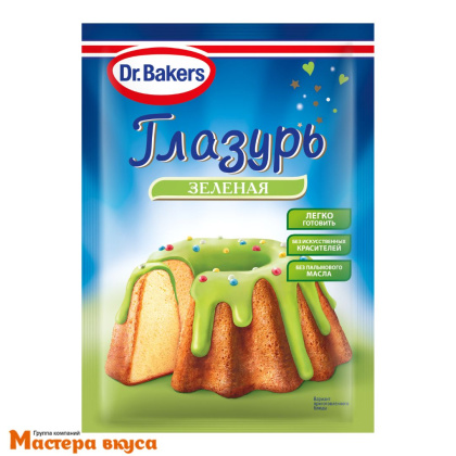 Глазурь для декора Dr.Bakers ЗЕЛЕНАЯ, 90 гр
