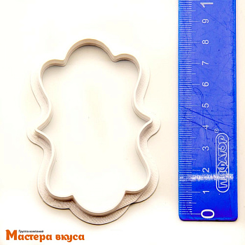 Вырубка пластик РАМКА №1, 8 см 