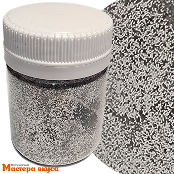 Пищевые блёстки (глиттер) Иран, СВЕТЛО-СЕРЕБРЯНЫЙ, 5 г