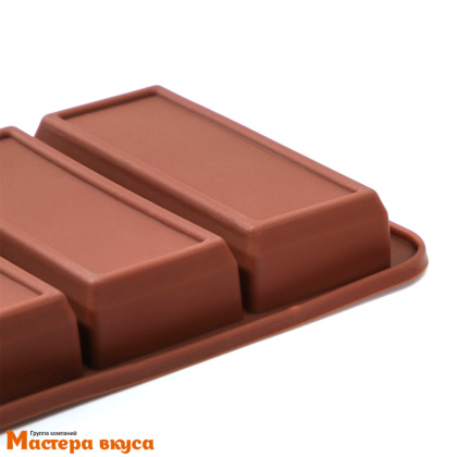 Форма силиконовая БИСКВИТЫ (дубайский шоколад), (5 фигур) 22,3*10,5*2 см