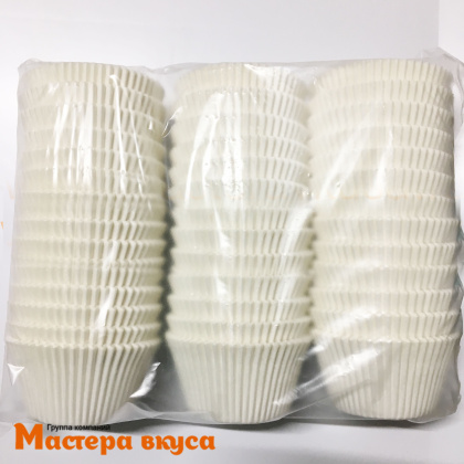 Капсула бумажная "Тарталетки" круглая 140 (белая), 55*43мм, (упак 1000 шт)