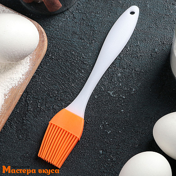 Кисть силиконовая 16,5*3 см, с платиковой ручкой "Фобос"