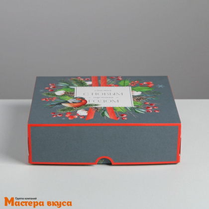 Упаковка для сладостей 17*20*6 см  (С Новым годом)