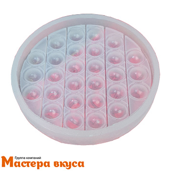 Форма для шоколада силиконовая, плитка ПОП-ИТ круг, d 12.6 см, h 1.7 см