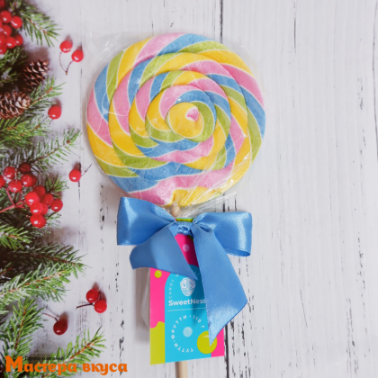 Карамель леденцовая   ЛОЛЛИ БОЛЬШОЙ ДИСК, 110 г (d 10 см) SN