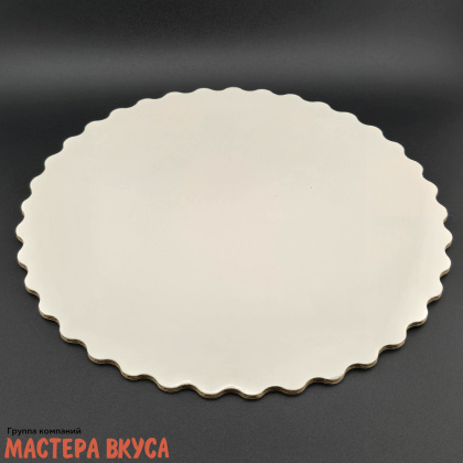 Подложка 4,5 мм, D300 мм белый/белый (ромашка)